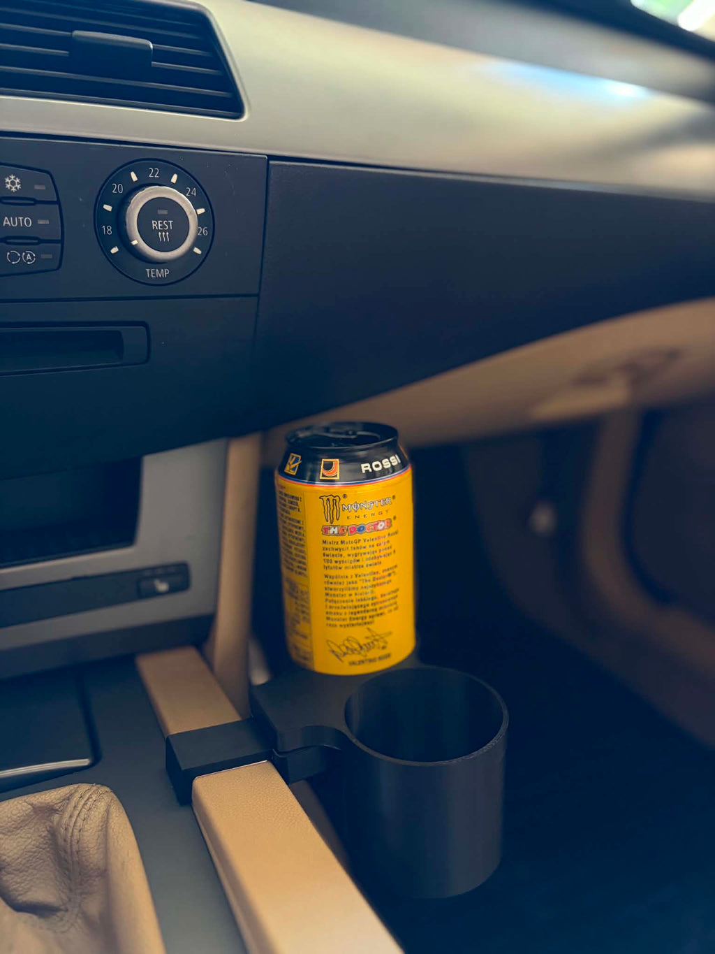 Podwójny cupholder do tunelu środkowego - BMW E6X