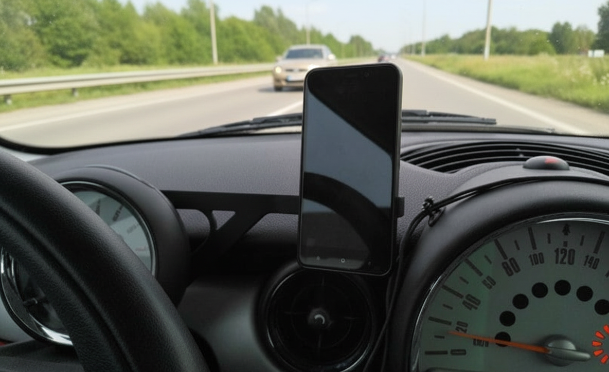 Uchwyt montażowy (adapter) do telefonu - Mini R55/R56